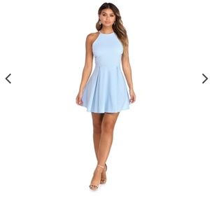 Windsor lovingly in lace skater dress